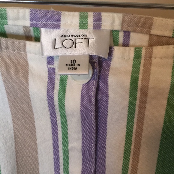 Ann Taylor Loft Ruffled Skirt Sz 10 - Picture 6 of 6